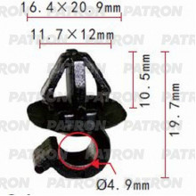 Держатель пластмассовый PATRON TOYOTA / P37-1088