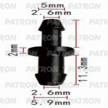 Соединитель трубки PATRON  / P37-1094