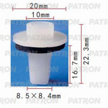 Фиксатор пластиковый PATRON Infiniti,Nissan / P37-1096