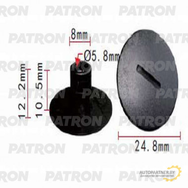 Клипса пластмассовая PATRON SUZUKI / P37-1097