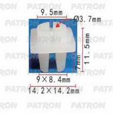 Фиксатор пластиковый PATRON Lexus,Toyota / P37-1099