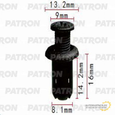 Клипса пластмассовая PATRON Mazda / P37-1109