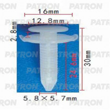 Клипса пластмассовая PATRON Acura,Honda / P37-1112