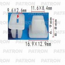 Фиксатор пластиковый PATRON Acura,Honda / P37-1127
