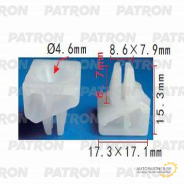 Фиксатор пластиковый PATRON Subaru / P37-1132