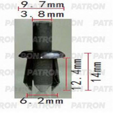 Клипса пластмассовая PATRON BMW / P37-1146