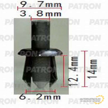 Клипса пластмассовая PATRON BMW / P37-1146