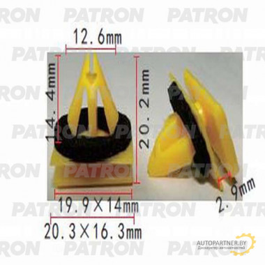 Клипса пластмассовая PATRON Chevrolet,GM / P37-1148