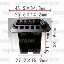 Фиксатор пластиковый PATRON Audi,Seat,Skoda,Volkswagen / P37-1153
