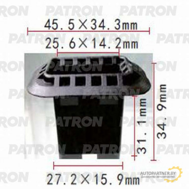 Фиксатор пластиковый PATRON Audi,Seat,Skoda,Volkswagen / P37-1153