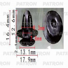 Клипса пластмассовая PATRON VAG / P37-1155