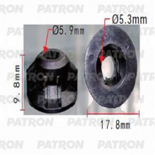 Гайка пластмассовая PATRON TOYOTA / P37-1156