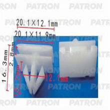 Клипса пластмассовая PATRON Chevrolet,GM / P37-1159