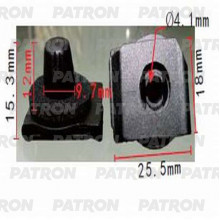 Скоба пластиковая PATRON TOYOTA / P37-1168