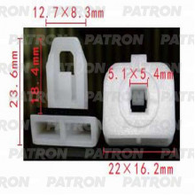 Фиксатор пластиковый PATRON Lexus,Toyota / P37-1180