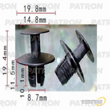 Клипса пластмассовая PATRON Mercedes / P37-1181