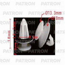 Клипса пластмассовая PATRON MERCEDES / P37-1188