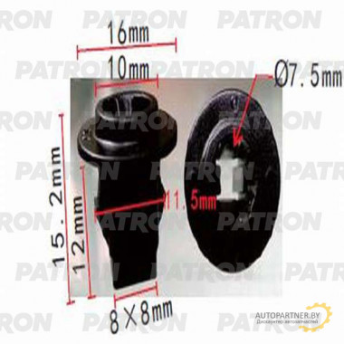 Фиксатор пластиковый PATRON Infiniti,Nissan / P37-1191