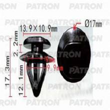 Клипса пластмассовая PATRON Subaru / P37-1196