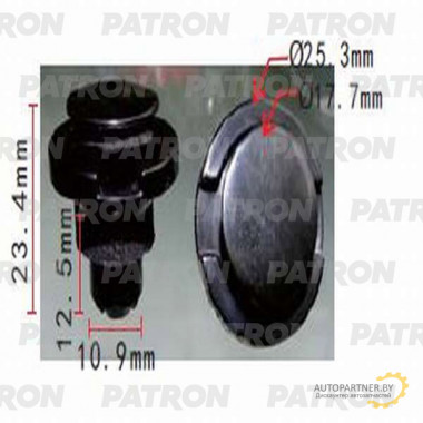 Клипса пластмассовая PATRON Subaru / P37-1198