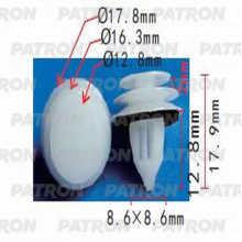 Клипса пластмассовая PATRON Mazda / P37-1202