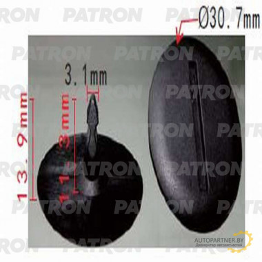Клипса пластмассовая PATRON Mercedes / P37-1204