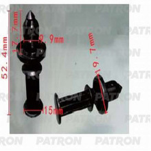 Клипса пластмассовая PATRON Acura,Honda / P37-1207
