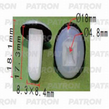 Фиксатор пластиковый PATRON Hyundai,Kia / P37-1208