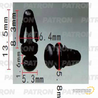 Клипса пластмассовая PATRON Ford / P37-1223