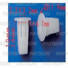 Фиксатор пластиковый PATRON BMW / P37-1225