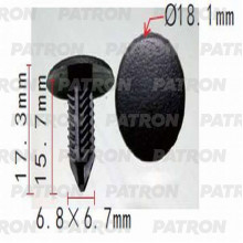 Клипса пластмассовая PATRON Subaru / P37-1229