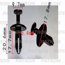 Клипса пластмассовая PATRON Ford / P37-1233