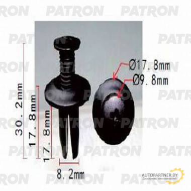Клипса пластмассовая PATRON Ford / P37-1234