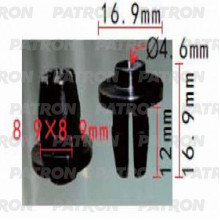 Фиксатор пластиковый PATRON Lexus,Toyota / P37-1238