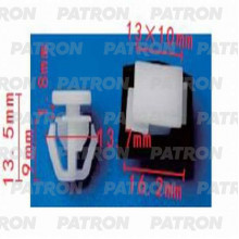 Клипса пластмассовая PATRON Hyundai,Kia / P37-1241