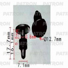 Клипса пластмассовая PATRON Ford / P37-1246