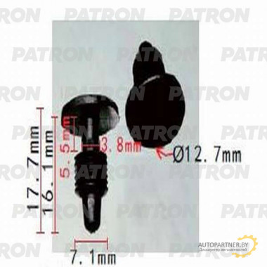 Клипса пластмассовая PATRON Ford / P37-1246