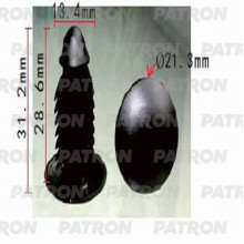 Клипса пластмассовая PATRON GM / P37-1247