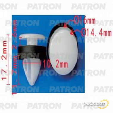 Клипса пластмассовая PATRON Ford / P37-1253
