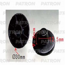 Клипса пластмассовая PATRON Audi,Seat,Skoda,Volkswagen / P37-1257
