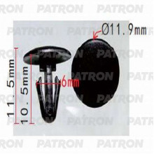 Клипса пластмассовая PATRON AlfaRomeo,Fiat,Lancia / P37-1264