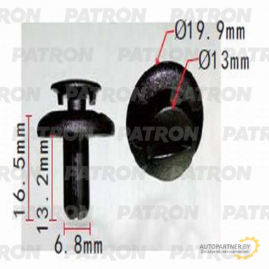 Клипса пластмассовая PATRON Subaru / P37-1278