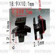 Клипса пластмассовая PATRON Acura,Honda / P37-1283