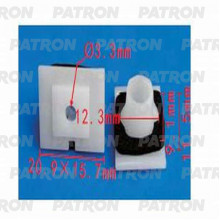 Фиксатор пластиковый PATRON Acura,Honda / P37-1286