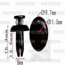 Клипса пластмассовая PATRON Lexus,Mazda,Toyota / P37-1289