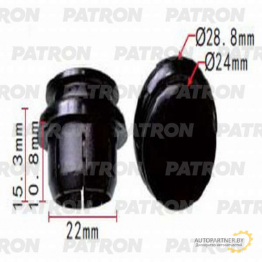 Клипса пластмассовая PATRON Lexus,Toyota / P37-1294