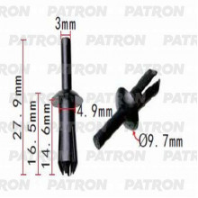 Клипса пластмассовая PATRON MERCEDES / P37-1304
