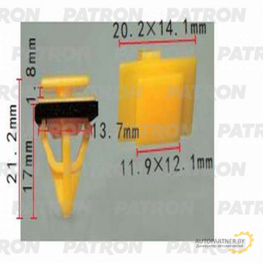 Клипса пластмассовая PATRON Hyundai,Kia / P37-1305