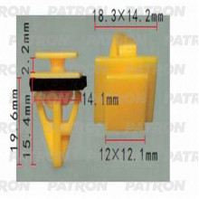 Клипса пластмассовая PATRON Hyundai,Kia / P37-1306