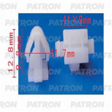 Клипса пластмассовая PATRON Hyundai,Kia / P37-1314